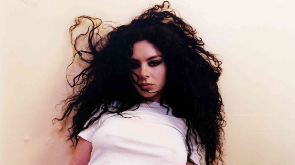 Charli XCX with very big hair