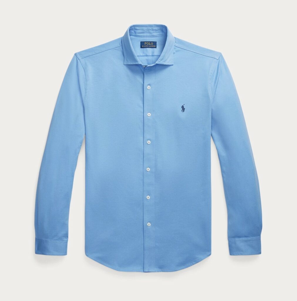 Ralph Lauren blue jersey shirt