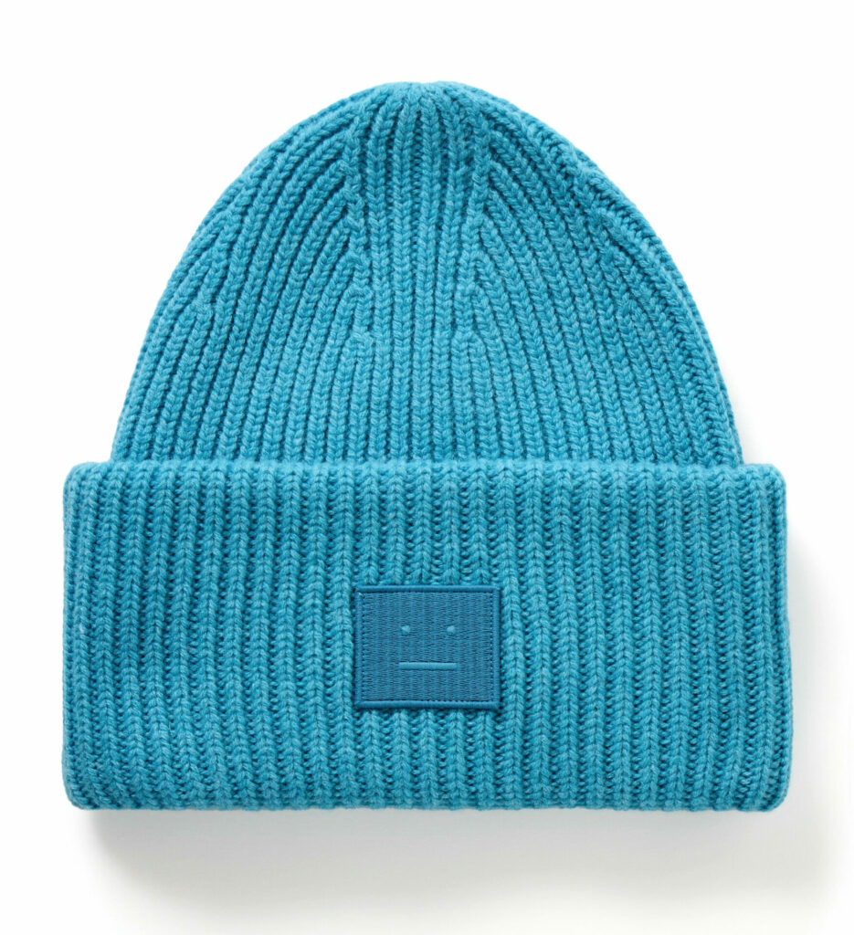 Acne Studios blue knit beanie