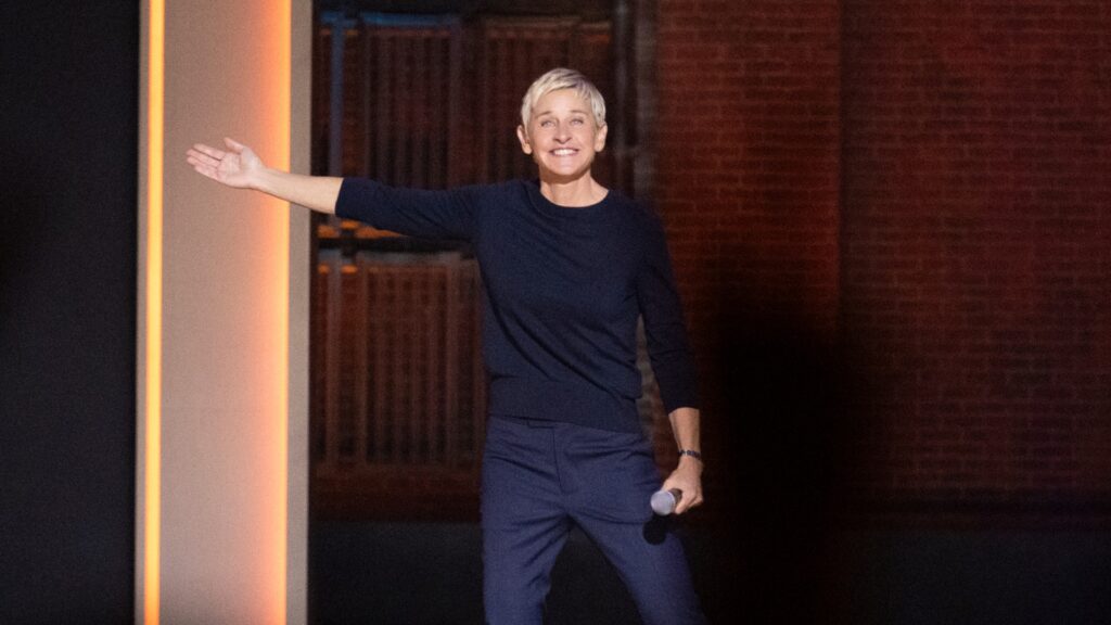 Ellen DeGeneres on stage