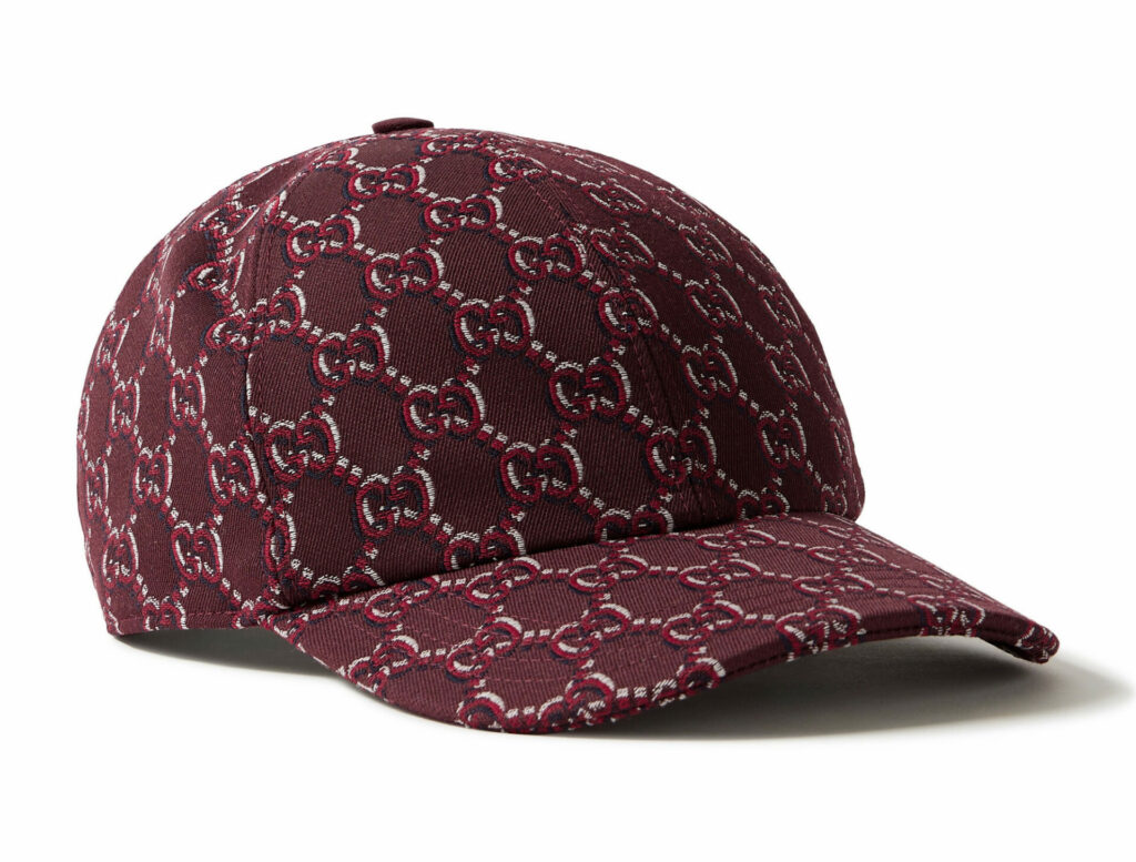 Gucci maroon monogram cap