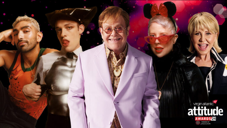 A header image featuring Mawaan Rizwan, Nemo, Sir Elton John, The Blessed Madonna and Lulu