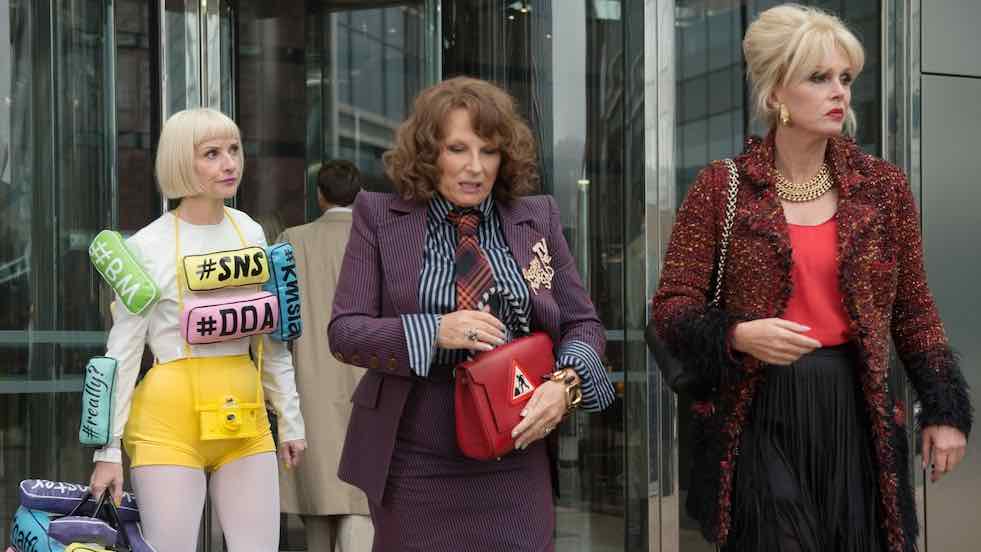 Jane Horrocks, Jennifer Saunders and Joanna Lumley in Ab Fab: The Movie