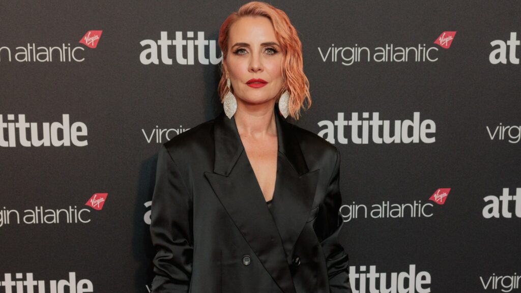 Claire Richards in a black blazer