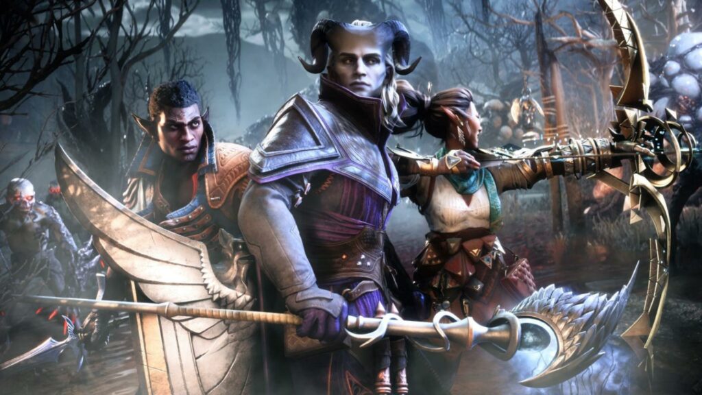 A screenshot from the video game Dragon Age: The Veilguard