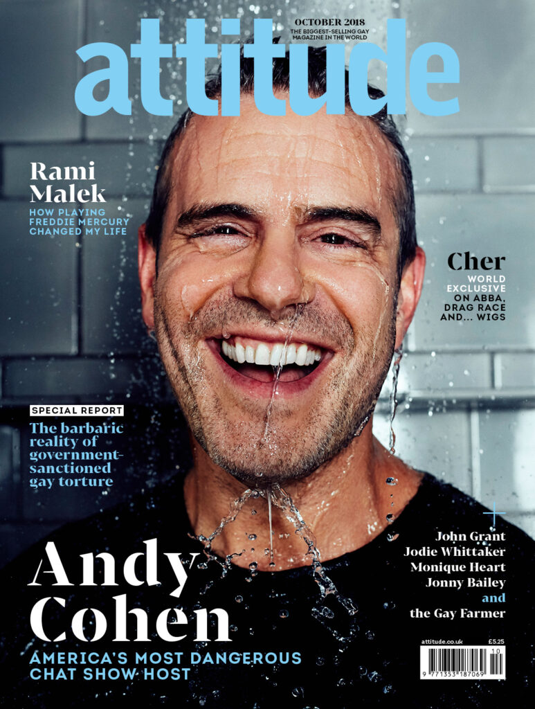 Andy n the cover of Attitude