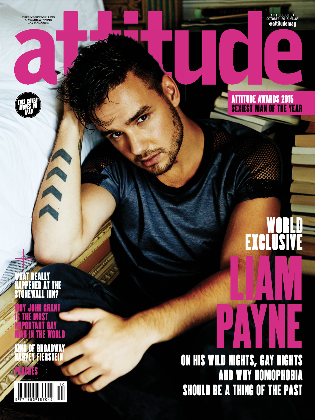 Liam Payne on the cover of Attitude