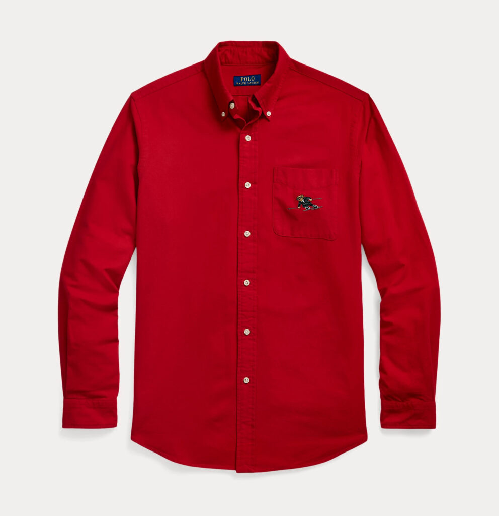 Red Polo Ralph Lauren long sleeve shirt