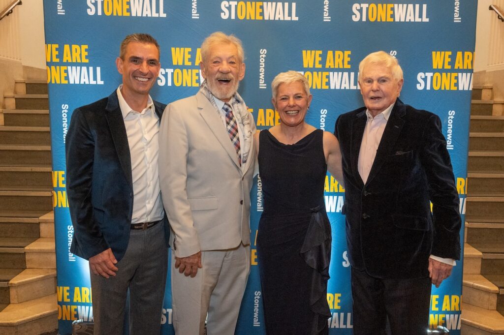 Simon Blake OBE, Sir Ian McKellen CBE, Cat Dixon, Sir Derek Jacobi