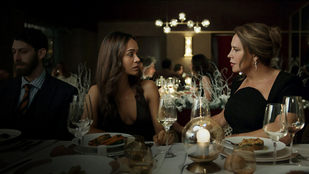 Zoe Saldana and Karla Sofía Gascón in Emilia Pérez 