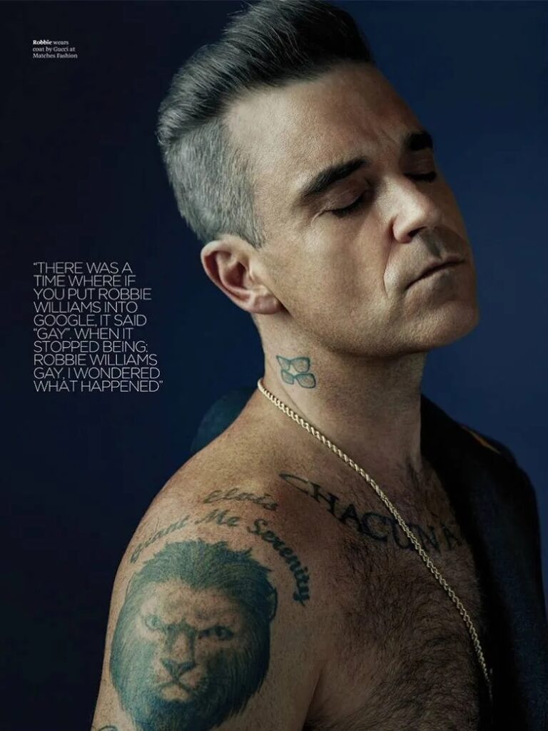 Robbie Williams in Attitude magazine