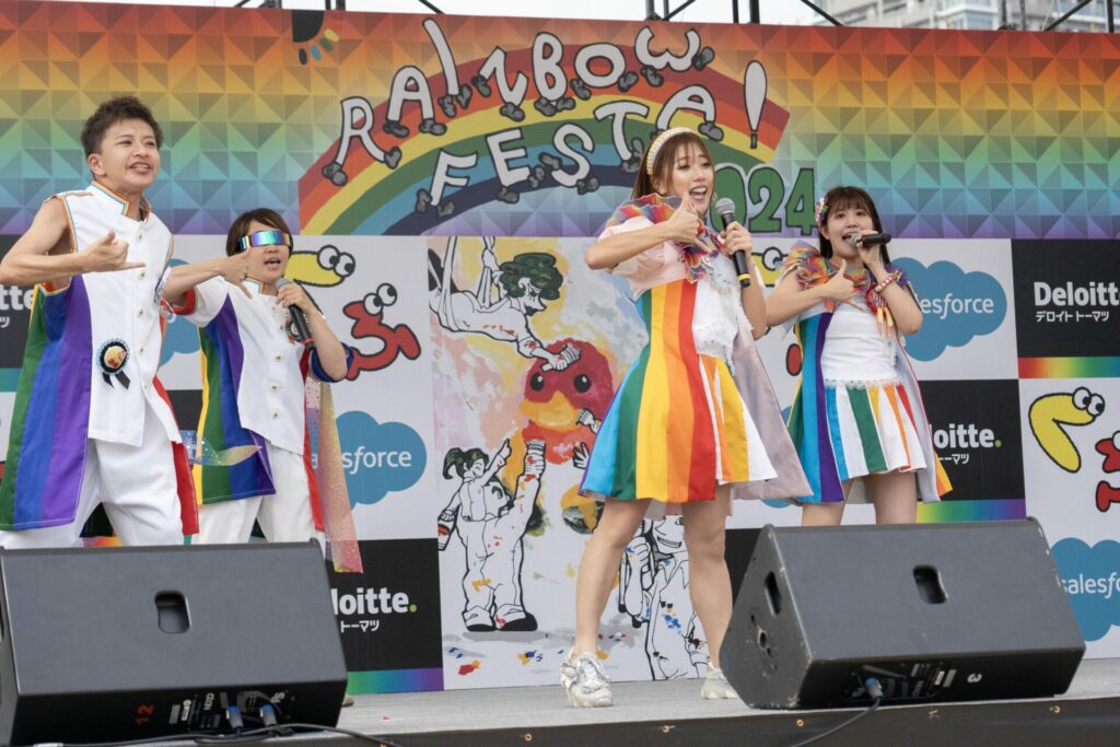 The stage at Rainbow Festa 2024