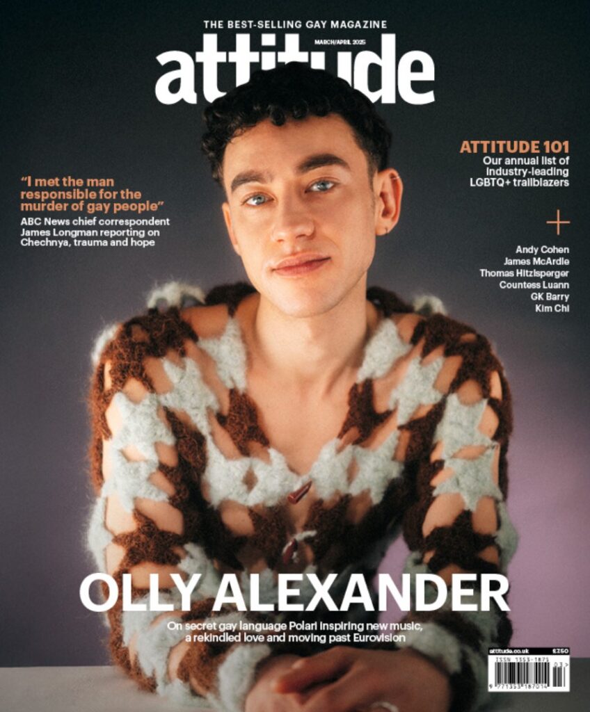 Olly on the cover of Attitude