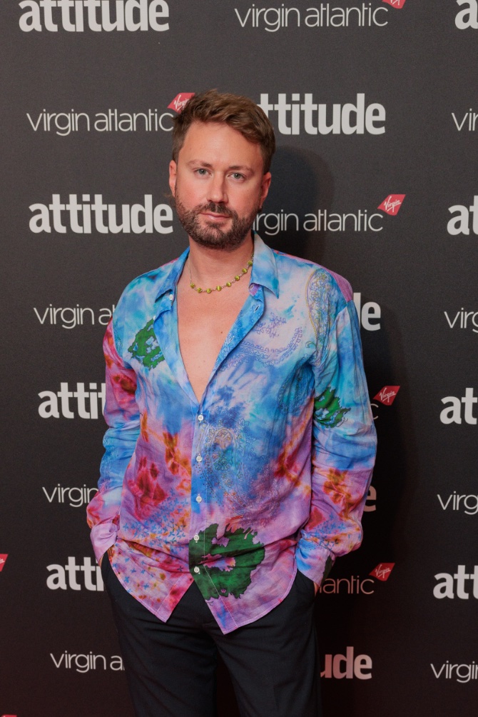 Jamie Tabberer in a bright shirt (Image: Supplied)