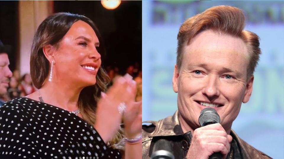 Karla Sofía Gascón and Conan O'Brien