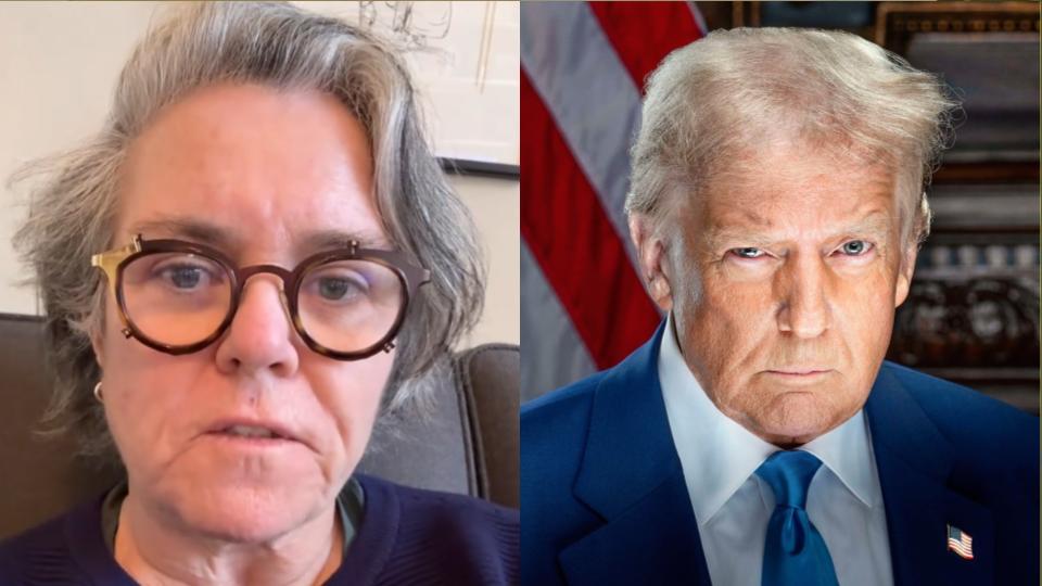 Rosie O'Donnell and Donald Trump