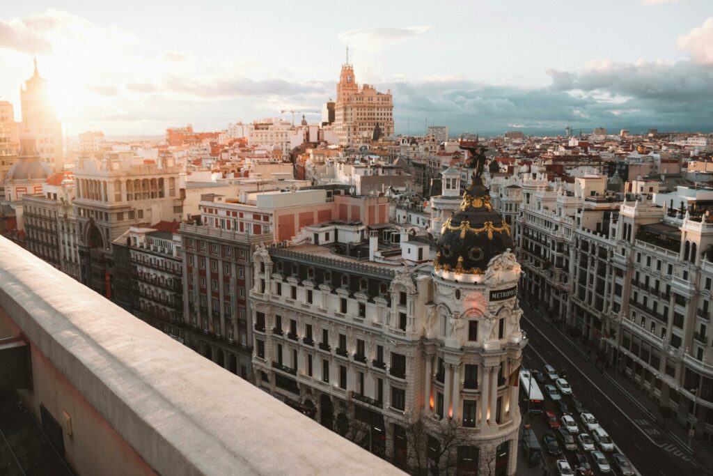 Cityscape of Madrid